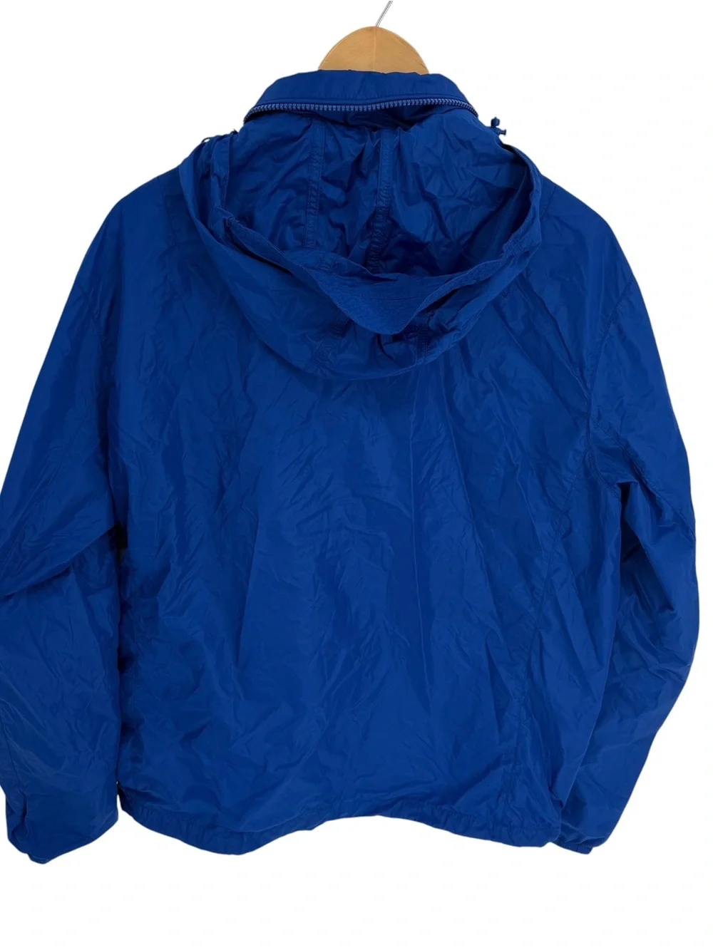 Polo Ralph Lauren Mens Windbreaker Jacket Blue Packable Zip Hood Large L